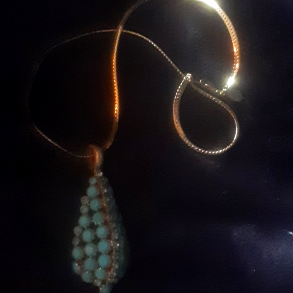 American Showcase Necklace with turquoise  charm